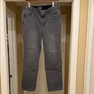 Democracy Women's Gray Straight Leg Jeans